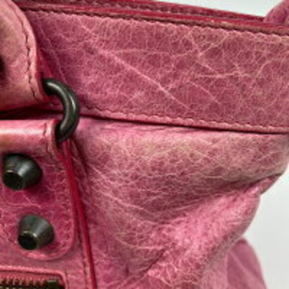 Balenciaga The First Shoulder Bag Leather Pink - Picture 4 of 8